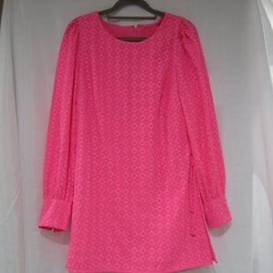 Lilly Pulitzer 4 Aisha Romper Barbie Pink Eyelet Lace